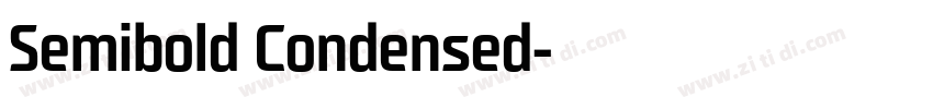 Semibold Condensed字体转换 Semibold Condensed字体转换